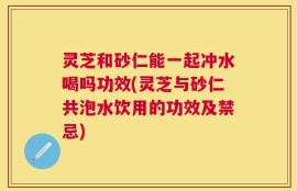 灵芝和砂仁能一起冲水喝吗功效(灵芝与砂仁共泡水饮用的功效及禁忌)