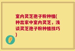 室内灵芝孢子粉种植(种出家中室内灵芝，浅谈灵芝孢子粉种植技巧)