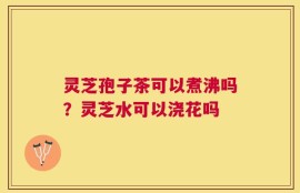 灵芝孢子茶可以煮沸吗？灵芝水可以浇花吗