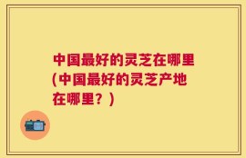 中国最好的灵芝在哪里(中国最好的灵芝产地在哪里？)