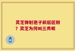 灵芝弹射孢子前后区别？灵芝为何叫三秀呢