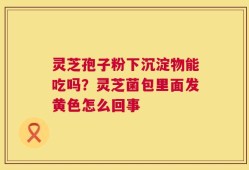 灵芝孢子粉下沉淀物能吃吗？灵芝菌包里面发黄色怎么回事