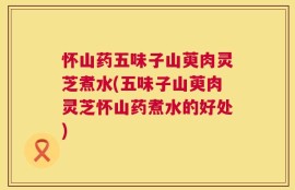怀山药五味子山萸肉灵芝煮水(五味子山萸肉灵芝怀山药煮水的好处)