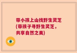 带小孩上山找野生灵芝(带孩子寻野生灵芝，共享自然之美)