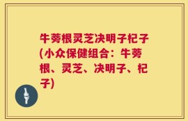 牛蒡根灵芝决明子杞子(小众保健组合：牛蒡根、灵芝、决明子、杞子)