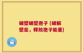 破壁破壁孢子 (破解壁垒，释放孢子能量)