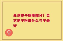 赤芝孢子粉哪部分？灵芝孢子粉用什么勺子最好