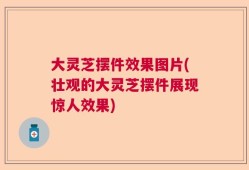 大灵芝摆件效果图片(壮观的大灵芝摆件展现惊人效果)