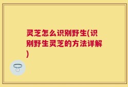 灵芝怎么识别野生(识别野生灵芝的方法详解)