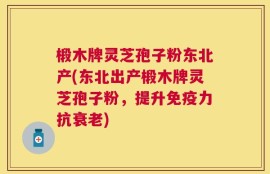 椴木牌灵芝孢子粉东北产(东北出产椴木牌灵芝孢子粉，提升免疫力抗衰老)