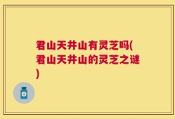 君山天井山有灵芝吗(君山天井山的灵芝之谜)