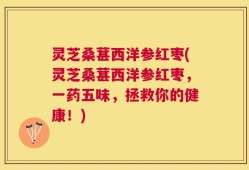 灵芝桑葚西洋参红枣(灵芝桑葚西洋参红枣，一药五味，拯救你的健康！)