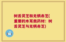 树舌灵芝和无柄赤芝(重要的木耳类药材：树舌灵芝与无柄赤芝)