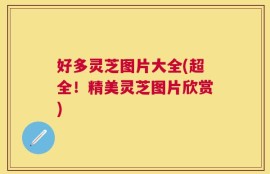 好多灵芝图片大全(超全！精美灵芝图片欣赏)