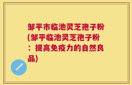 邹平市临池灵芝孢子粉(邹平临池灵芝孢子粉：提高免疫力的自然良品)