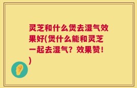 灵芝和什么煲去湿气效果好(煲什么能和灵芝一起去湿气？效果赞！)