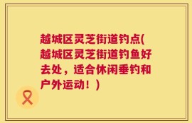 越城区灵芝街道钓点(越城区灵芝街道钓鱼好去处，适合休闲垂钓和户外运动！)
