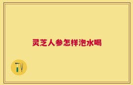灵芝人参怎样泡水喝