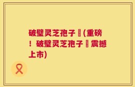 破璧灵芝孢子枌(重磅！破璧灵芝孢子枌震撼上市)