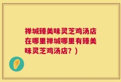 禅城臻美味灵芝鸡汤店在哪里禅城哪里有臻美味灵芝鸡汤店？)