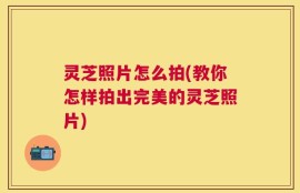 灵芝照片怎么拍(教你怎样拍出完美的灵芝照片)