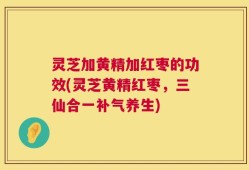 灵芝加黄精加红枣的功效(灵芝黄精红枣，三仙合一补气养生)