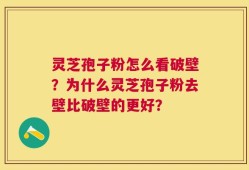 灵芝孢子粉怎么看破壁？为什么灵芝孢子粉去壁比破壁的更好？