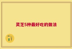 灵芝5种最好吃的做法