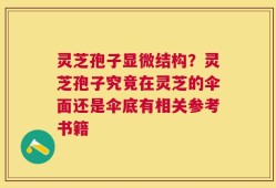 灵芝孢子显微结构？灵芝孢子究竟在灵芝的伞面还是伞底有相关参考书籍