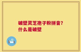 破壁灵芝孢子粉拼音？什么是破壁