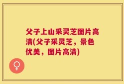 父子上山采灵芝图片高清(父子采灵芝，景色优美，图片高清)