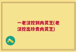 一老汉挖到肉灵芝(老汉挖出珍贵肉灵芝)