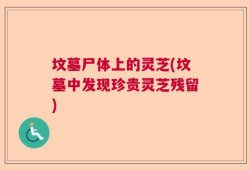 坟墓尸体上的灵芝(坟墓中发现珍贵灵芝残留)