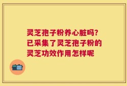 灵芝孢子粉养心脏吗？已采集了灵芝孢子粉的灵芝功效作用怎样呢