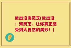 熊出没海灵芝(熊出没：海灵芝，让你真正感受到大自然的美妙！)