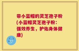 带小蓝帽的灵芝孢子粉(小蓝帽灵芝孢子粉：强效养生，护佑身体健康)