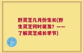 野灵芝几月份生长(野生灵芝何时萌发？——了解灵芝成长季节)