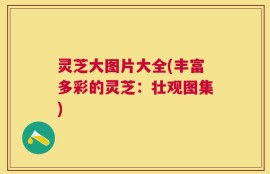 灵芝大图片大全(丰富多彩的灵芝：壮观图集)