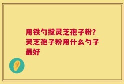 用铁勺搅灵芝孢子粉？灵芝孢子粉用什么勺子最好