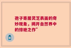 孢子寄居灵芝表面的奇妙现象，揭开自然界中的惊艳之作”