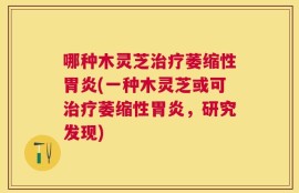 哪种木灵芝治疗萎缩性胃炎(一种木灵芝或可治疗萎缩性胃炎，研究发现)