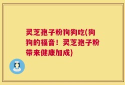 灵芝孢子粉狗狗吃(狗狗的福音！灵芝孢子粉带来健康加成)