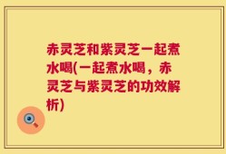 赤灵芝和紫灵芝一起煮水喝(一起煮水喝，赤灵芝与紫灵芝的功效解析)