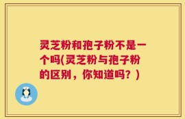 灵芝粉和孢子粉不是一个吗(灵芝粉与孢子粉的区别，你知道吗？)