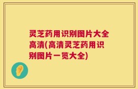 灵芝药用识别图片大全高清(高清灵芝药用识别图片一览大全)