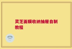 灵芝面膜收纳抽屉自制教程