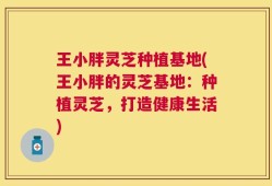 王小胖灵芝种植基地(王小胖的灵芝基地：种植灵芝，打造健康生活)