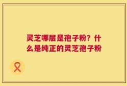 灵芝哪层是孢子粉？什么是纯正的灵芝孢子粉
