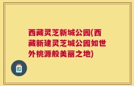 西藏灵芝新城公园(西藏新建灵芝城公园如世外桃源般美丽之地)