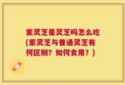 紫灵芝是灵芝吗怎么吃(紫灵芝与普通灵芝有何区别？如何食用？)